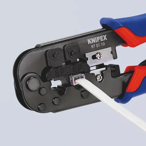Krimptang voor westernstekker lengte 190 mm — extra foto