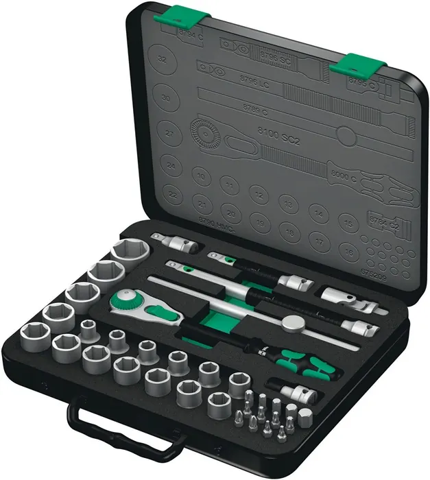 Dopsleutel-set Zyklop Speed 32 mm