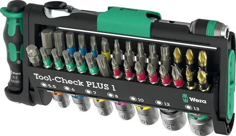 Bit-/dopsleutel-set Tool-Check PLUS 1