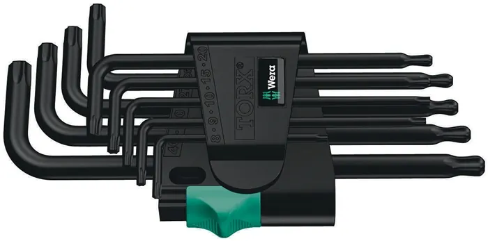 Haakse sleutel-set 967/9 TX 1