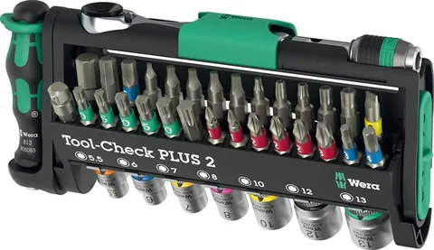 Bit-/dopsleutel-set Tool Check Plus 2