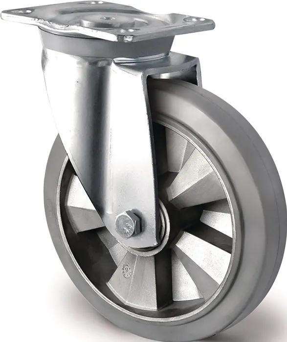 Zwenkwiel voor zware lasten Ø200 mm, 500 kg (art. 2000256406)