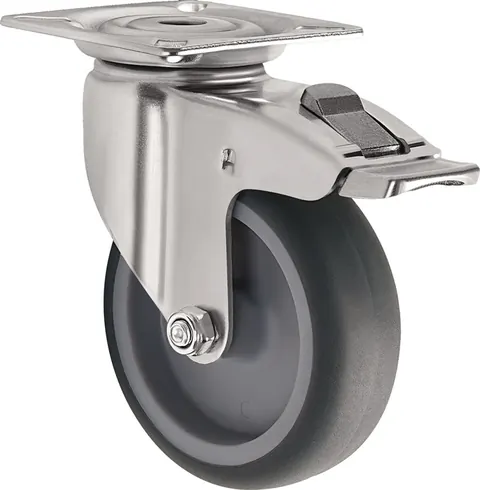 Zwenkwiel met totaalklem Ø100 mm, 100 kg (art. 2000276043)