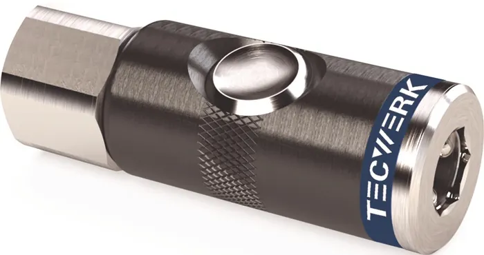 Luchkoppeling met drukknopontgrendeling 15,39 mm