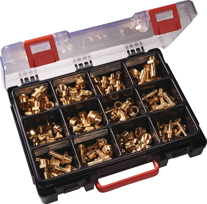 Assortimentsbox messing gedr. Onderdelen