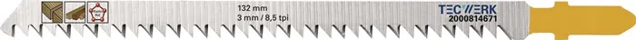 Decoupeerzaagblad lengte 132 mm (art. 2000814671)