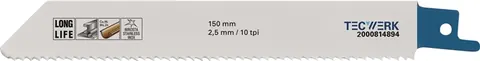 Reciprozaagblad lengte 150 mm (art. 2000814894)