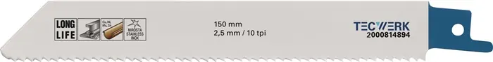 Reciprozaagblad lengte 150 mm (art. 2000814894)