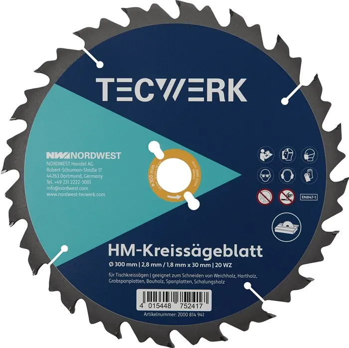 Tafelcirkelzaagblad Ø300 mm