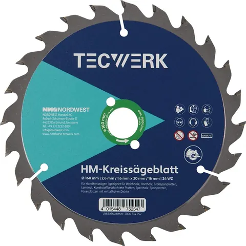 Handcirkelzaagblad Ø160 mm (art. 2000814952)
