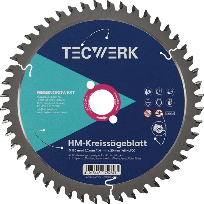 Handcirkelzaagblad Ø190 mm (art. 2000814966)