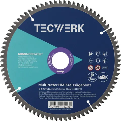 Tafel-/verstekcirkelzaagblad Ø210 mm