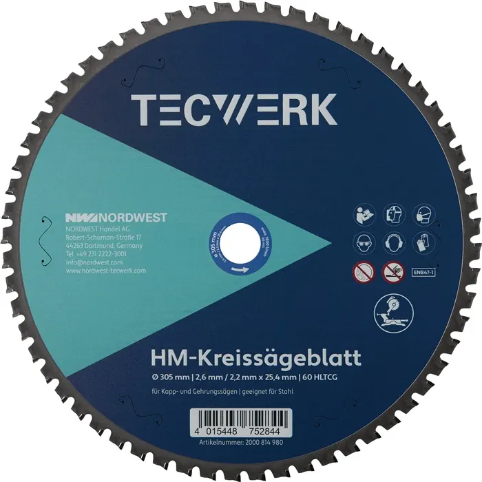 Tafel-/verstekcirkelzaagblad Ø305 mm (art. 2000814980)