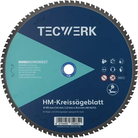 Tafel-/verstekcirkelzaagblad Ø355 mm