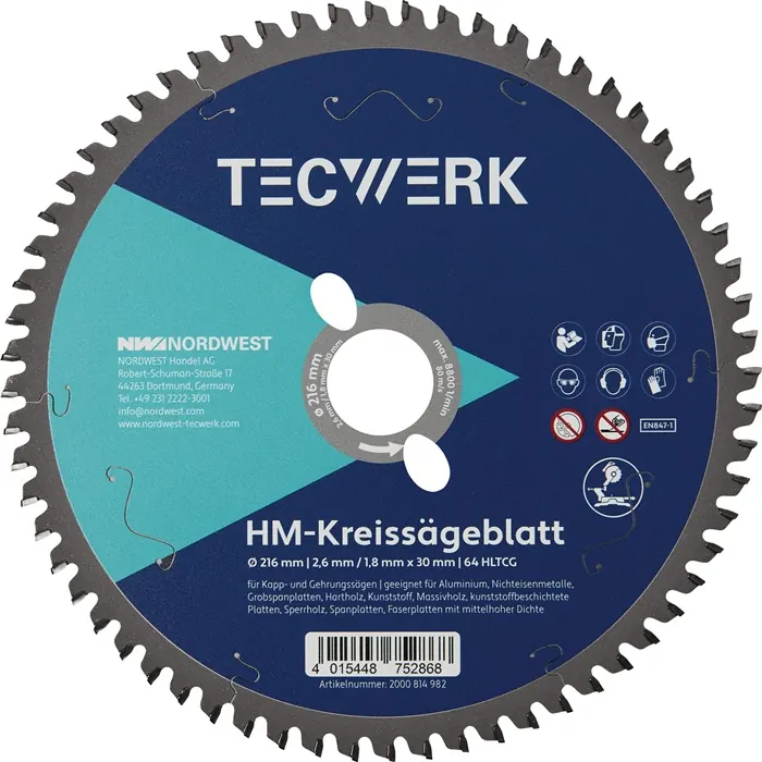 Verstekcirkelzaagblad Ø305 mm