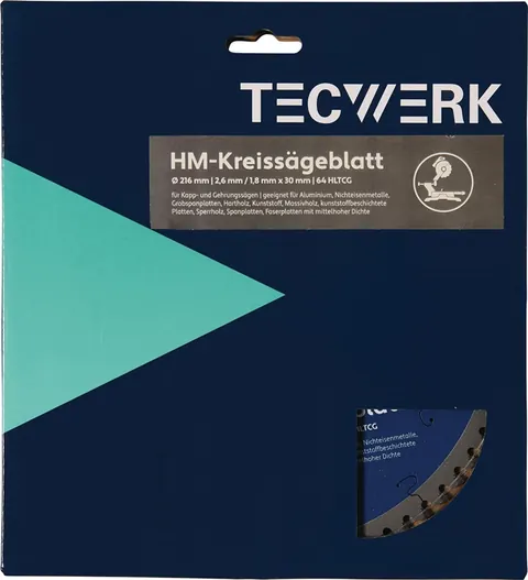 Verstekcirkelzaagblad Ø216 mm — extra foto