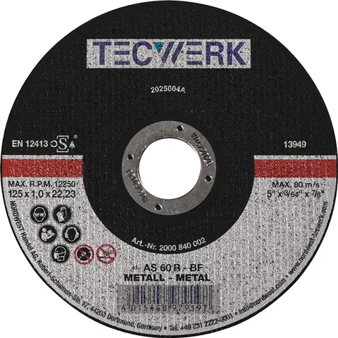 Doorslijpschijf 1 mm (art. 2000840000)