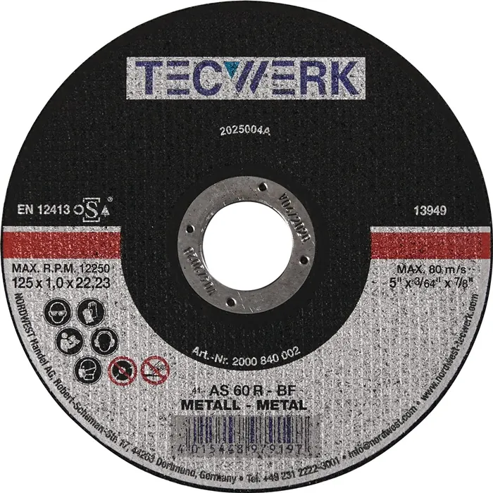 Doorslijpschijf 1 mm (art. 2000840002)
