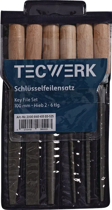 Sleutelvijl-set lengte 100 mm