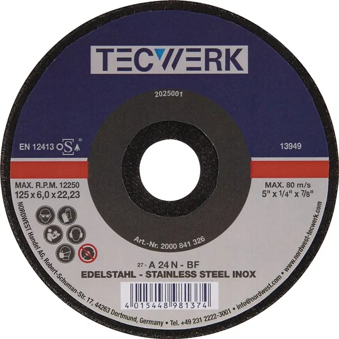 Afbraamschijf RVS Ø22,23 mm (art. 2000841325)
