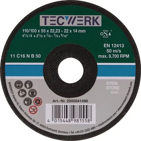 Slijpkom C16N 100 mm