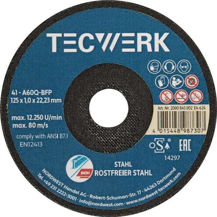 Doorslijpschijf Ø22,23 mm (art. 2000845002)