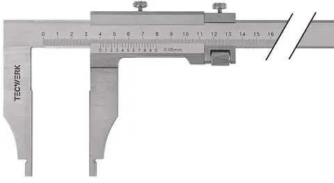 Werkplaatsschuifmaat DIN 862 lengte 90 mm (art. 2000851132)