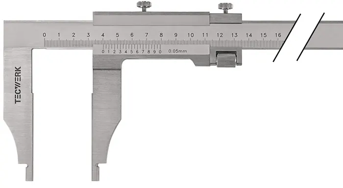 Werkplaatsschuifmaat DIN 862 lengte 90 mm (art. 2000851132)