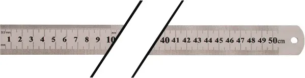 Stalen liniaal lengte 500 mm (art. 2000858800)