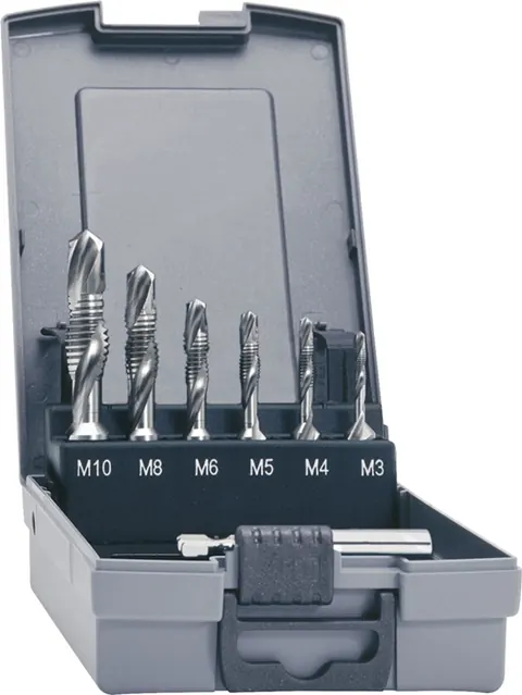 Combi-draadtap-set DIN 3126