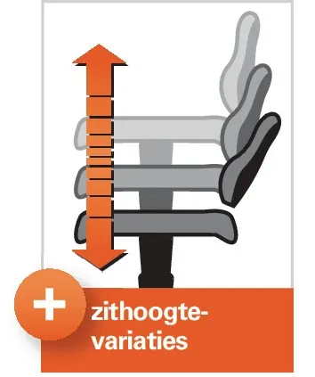 Werkdraaistoel Tecwerk 620 mm — extra foto