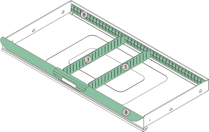 Indelingsmateriaal voor schuiflade (art. 2000871080)