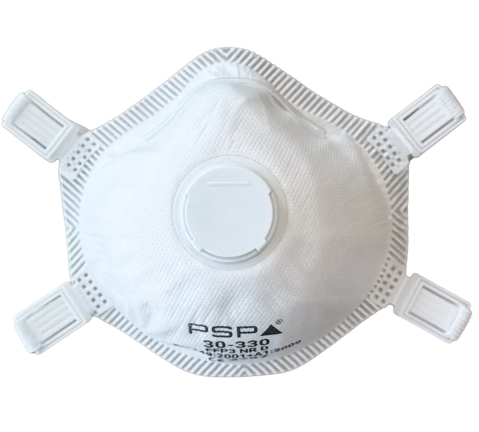PSP 30-330 FFP3 stofmasker met ventiel One size Wit