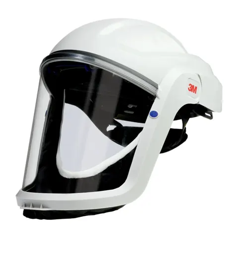 3M M-207 vizierhelm met gelaatsafd. brw. Lichtgrijs