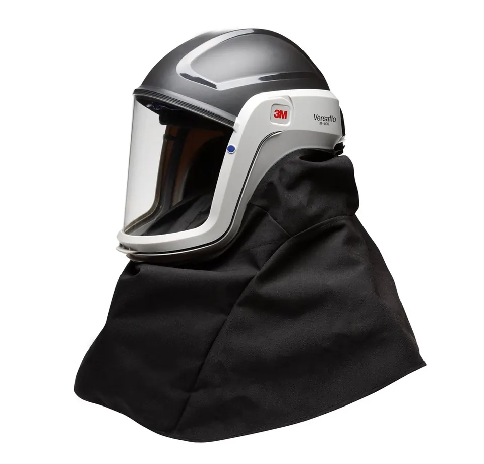 3M M-406 vizierhelm schouderbedekking Zwart