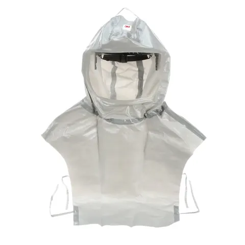 3M S-855E Premium hoofdkap + schouderb. one-size Grijs