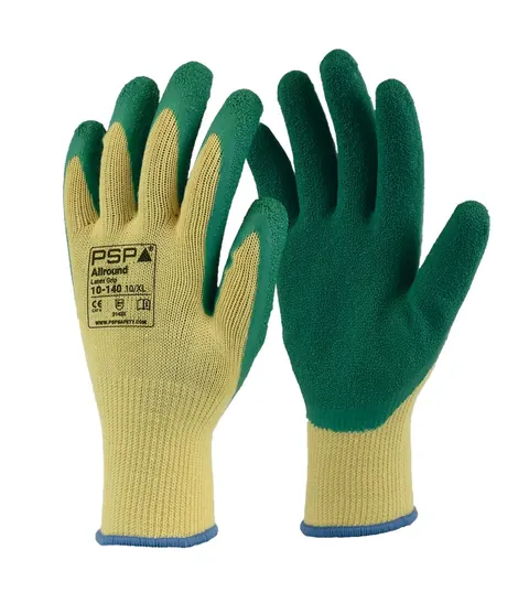PSP 10-140 Allround Latex Werkhandschoen 8 Geel / Groen