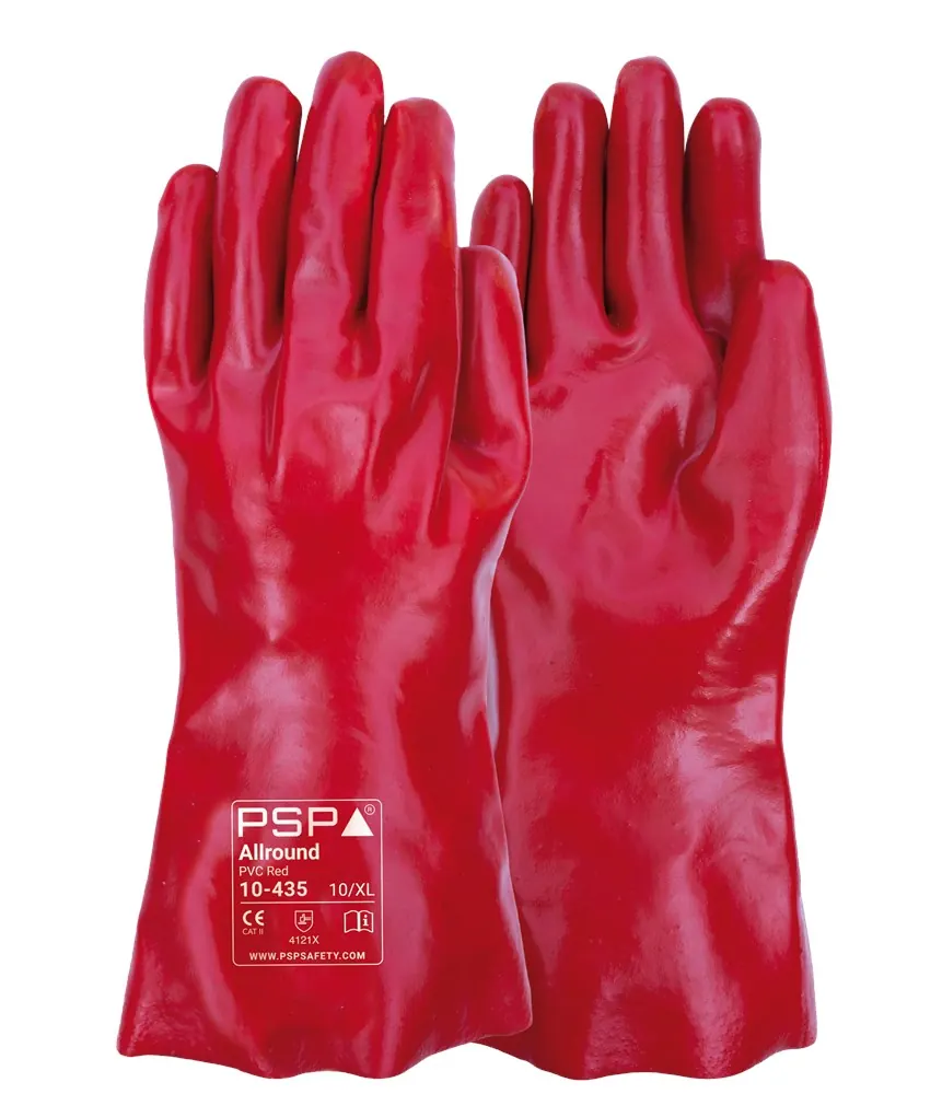 PSP 10-435 Allround PVC Red Werkhandschoen rood