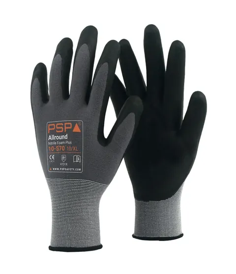 PSP 10-570 Allround NF black werkhandschoen Grijs / Zwart