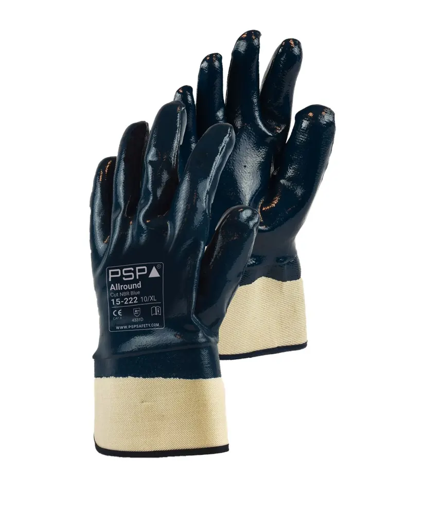 PSP 15-222 Cut D NBR Werkhandschoen 7 blauw