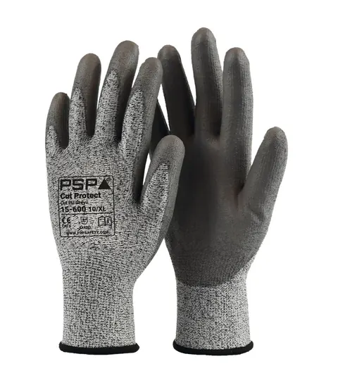 PSP 15-600 Cut Protect Cut D PU Grey Werkhandschoen 10 grijs