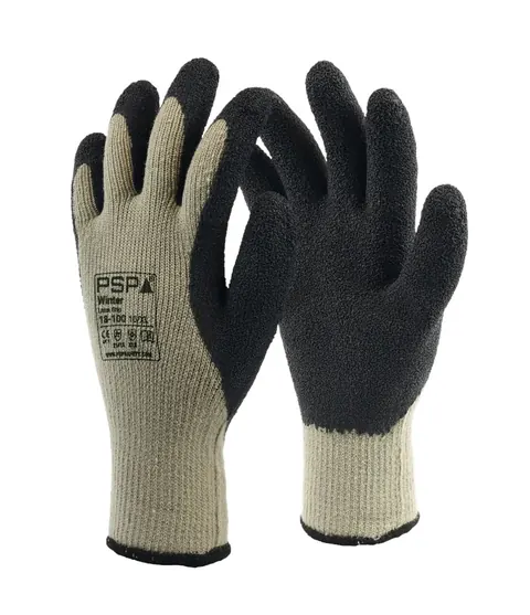 PSP 18-100 Winter Latex Winterhandschoen grijs/zwart