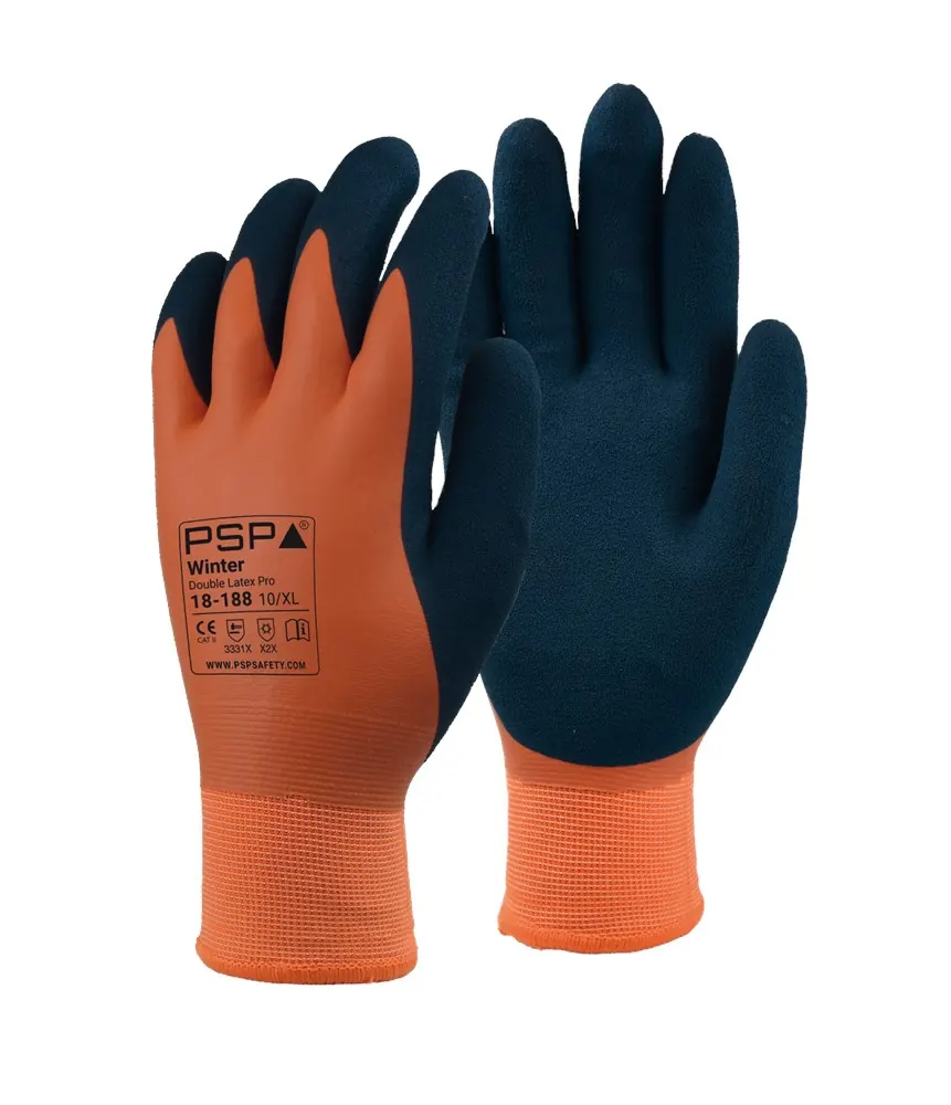 PSP 18-188 Winter Double Latex Pro Werkhandschoen Oranje