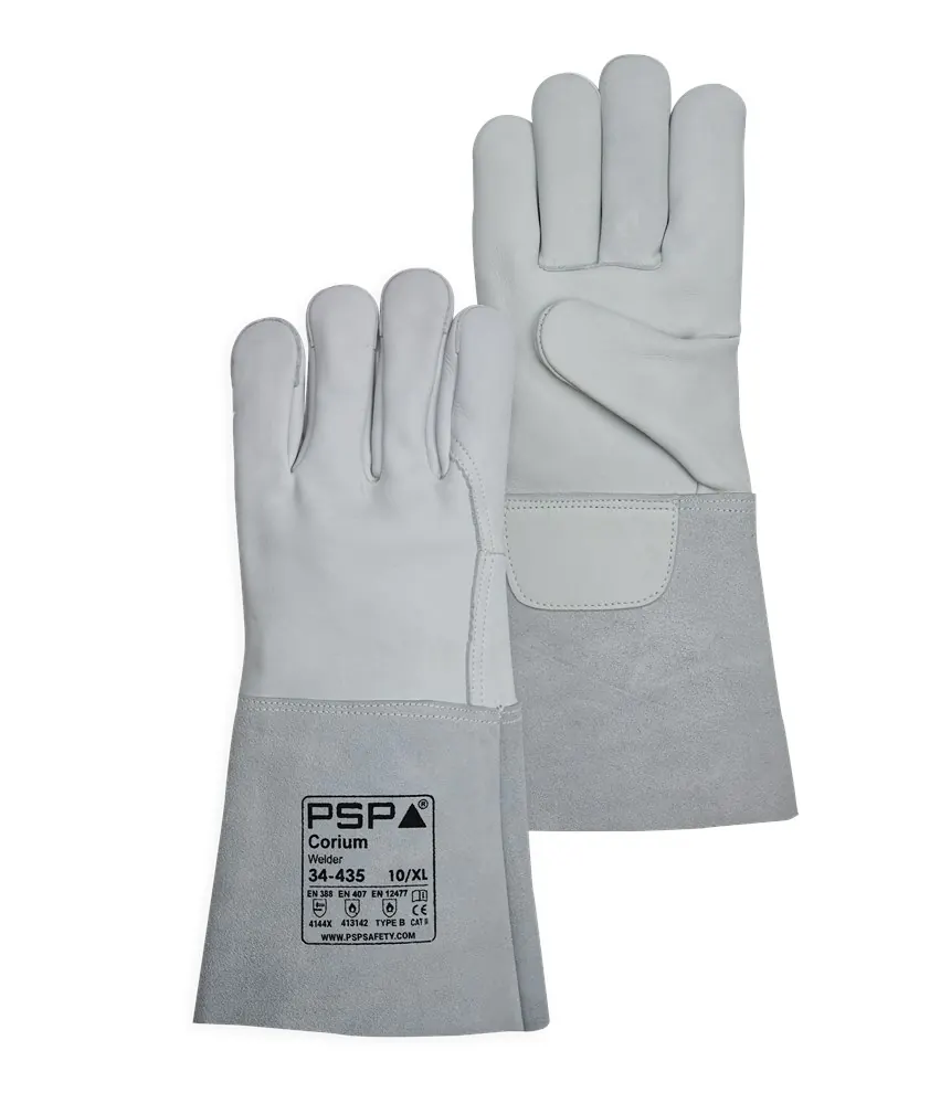 PSP 34-435 Leren Lashandschoen 10 Naturel