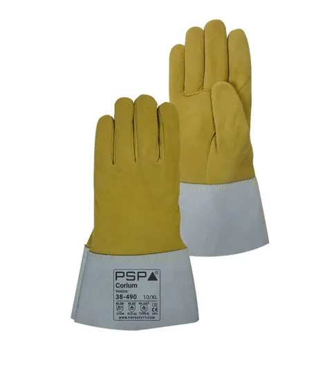 PSP 38-490 TIG Lashandschoen Hertensplitleer 10 Zandkleur / Naturel