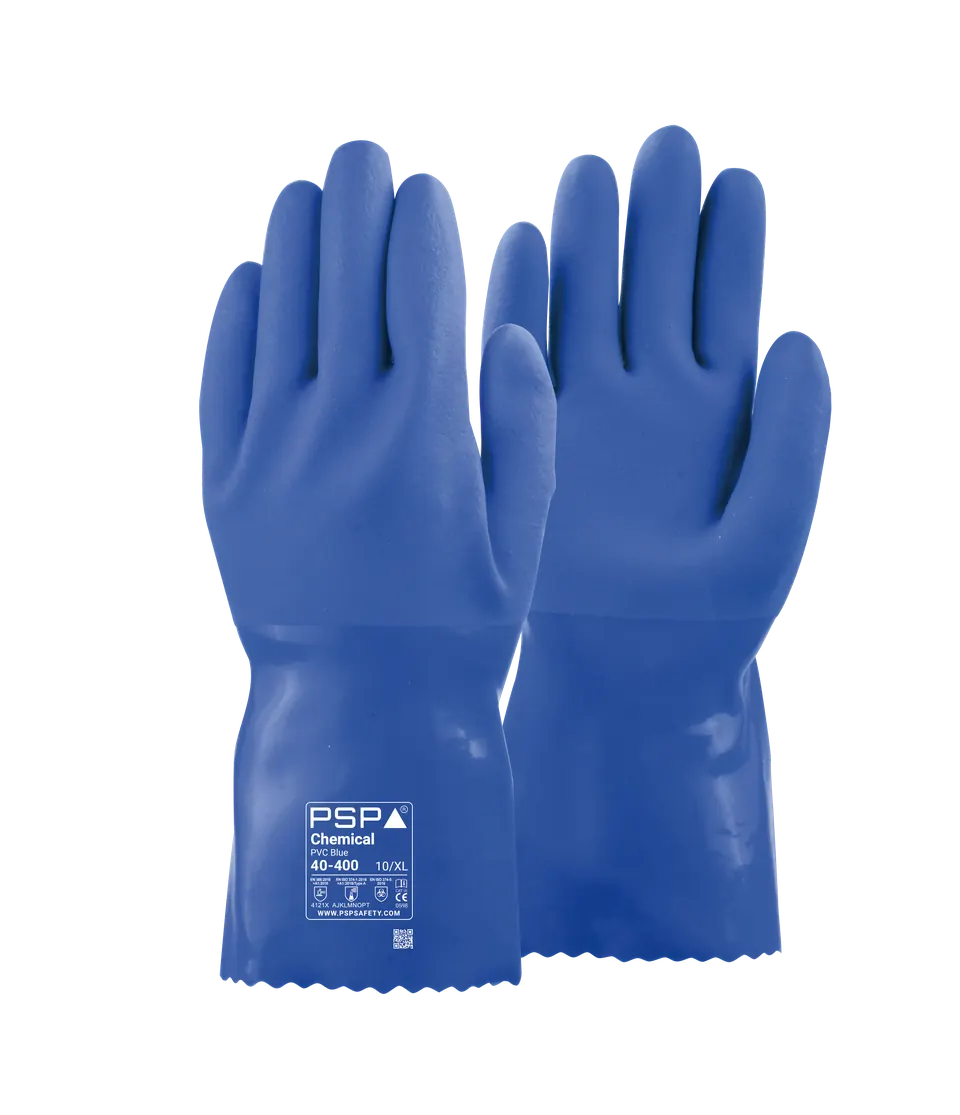 PSP 40-400 Chemical PVC Blue Werkhandschoen 9 blauw
