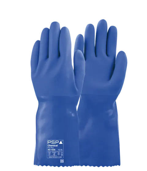 PSP 40-436 Chemical PVC Blue Werkhandschoen 09-L Blauw