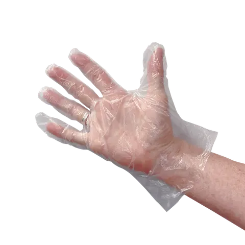 PSP 75-400 Disposable handschoen PE geruwd 30mu