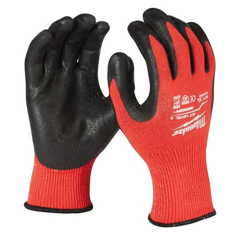 Milwaukee Gedipte werkhandschoenen snijklasse 3/C 11 zwart