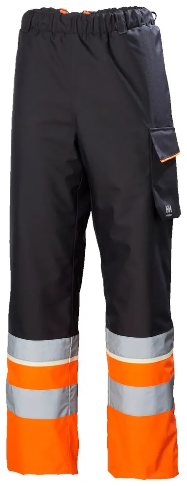 Helly Hansen 71455 Uc-Me Winterbroek Cl1 Hi Vis Oranje/Ebbenhout